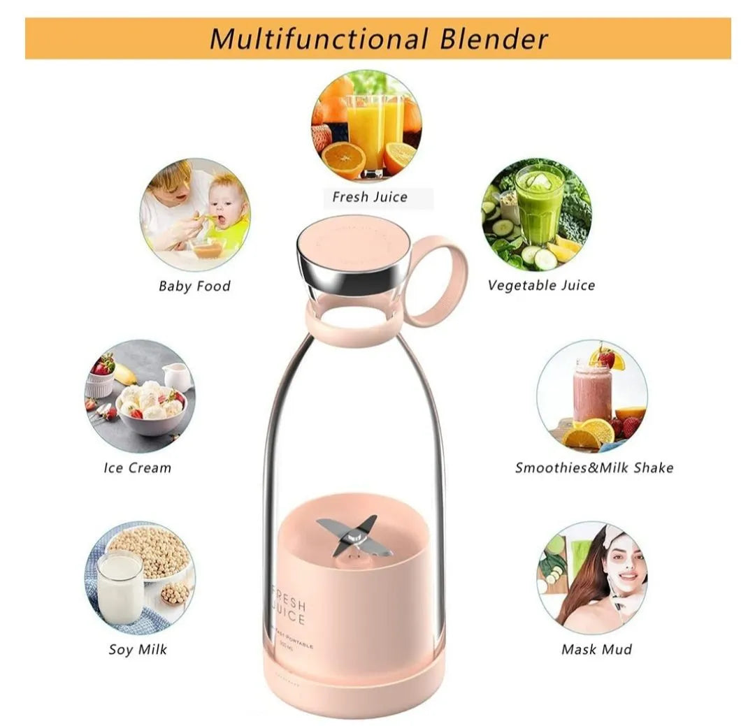 Portable and Electric Blender Bottle Juicer for Shakes and Smoothies, Mini Juicer